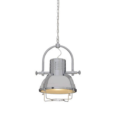 Industrial Revolution Chrome Pendant Light