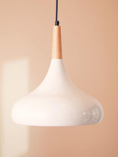 Stockholm White Curved Pendant Light