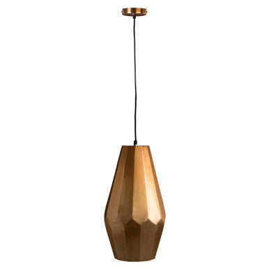 Aluminium Copper Finish Large Pendant Light | Stockholm
