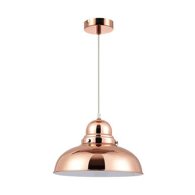 Bell Shaped Pendant Light with Copper Finish | Jasper