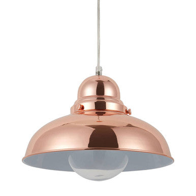 Bell Shaped Pendant Light with Copper Finish | Jasper