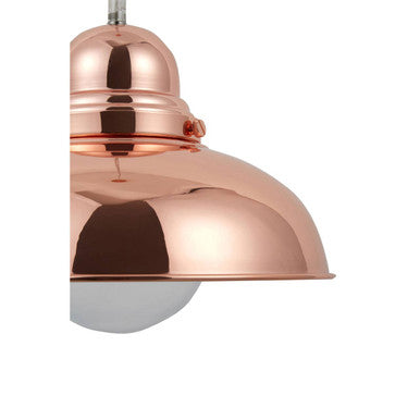Bell Shaped Pendant Light with Copper Finish | Jasper