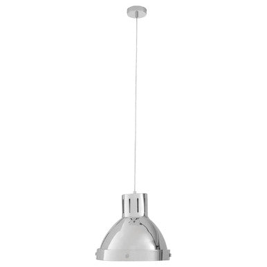 Bowl Shaped Pendant Light with Chrome Finish | Jasper