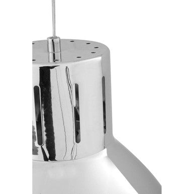 Bowl Shaped Pendant Light with Chrome Finish | Jasper
