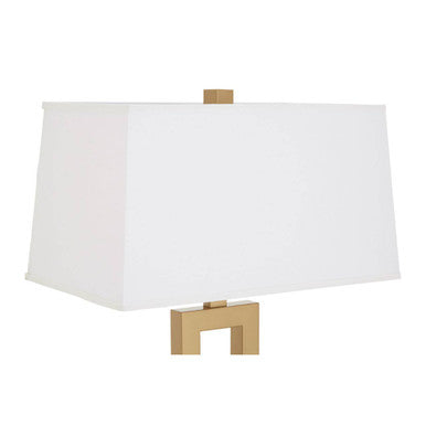 Leora White Fabric Floor Lamp
