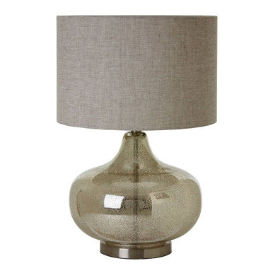 Luz Grey Fabric Shade Table Lamp