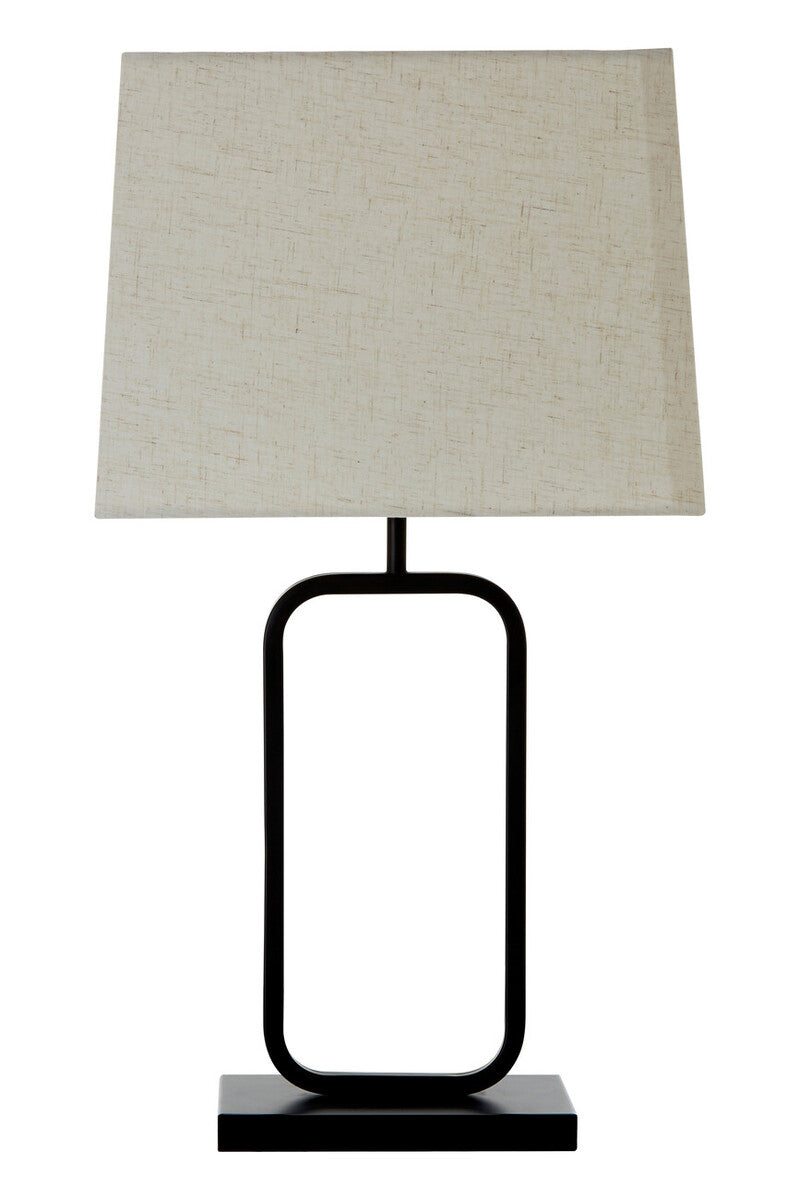 Lucas Natural and Black Table Lamp