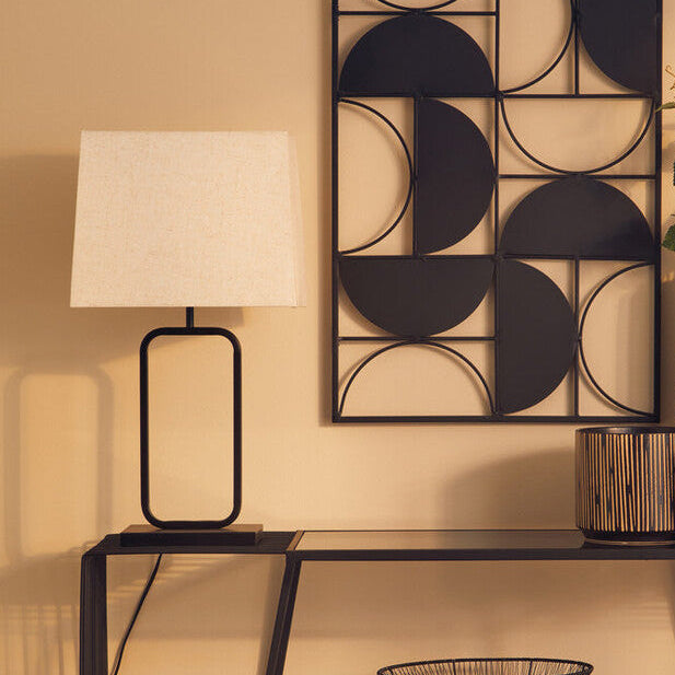 Lucas Natural and Black Table Lamp
