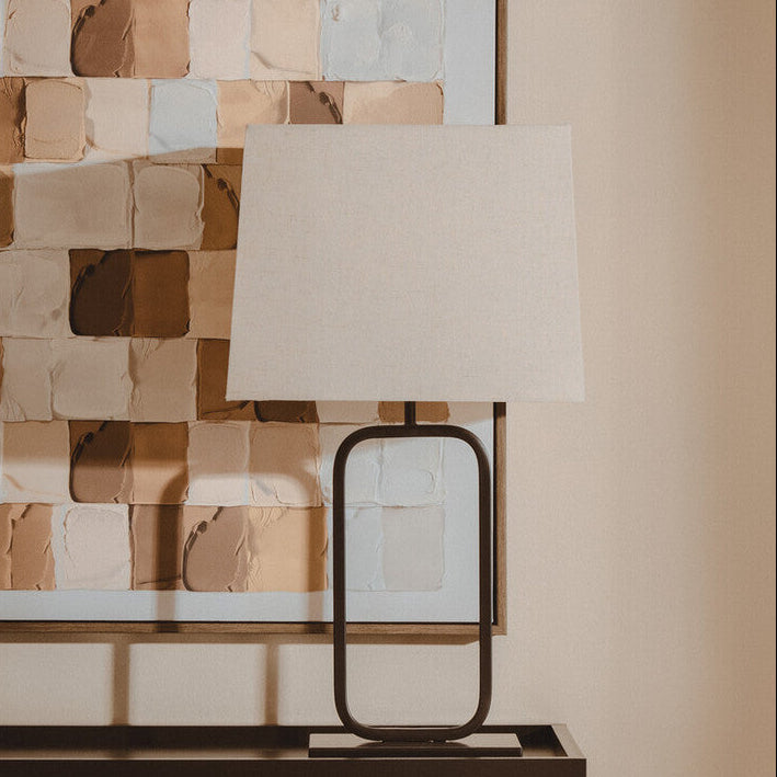 Lucas Natural and Black Table Lamp