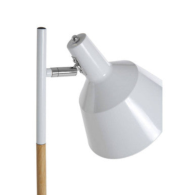 Bryant White Wood And Metal Floor Lamp