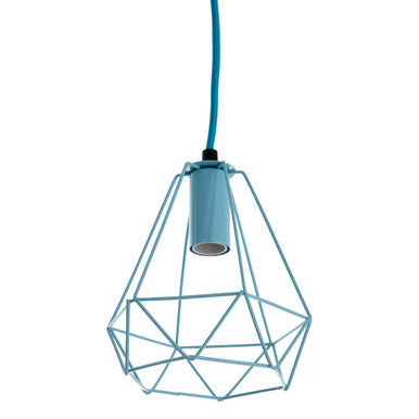 Blue Metal Wire Pendant Light | Beli