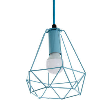 Blue Metal Wire Pendant Light | Beli