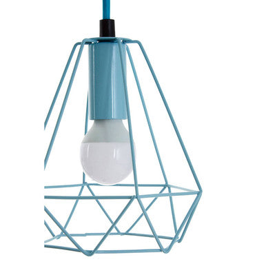 Blue Metal Wire Pendant Light | Beli
