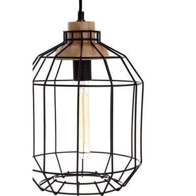 Beacan Black Metal Wire Pendant Light