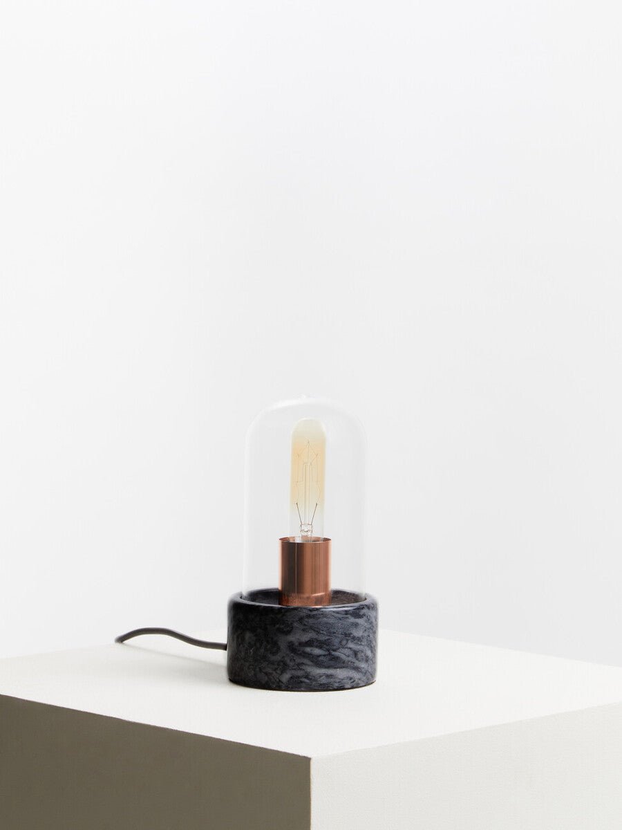Lamonte Bell Lamp with Black Marble Base