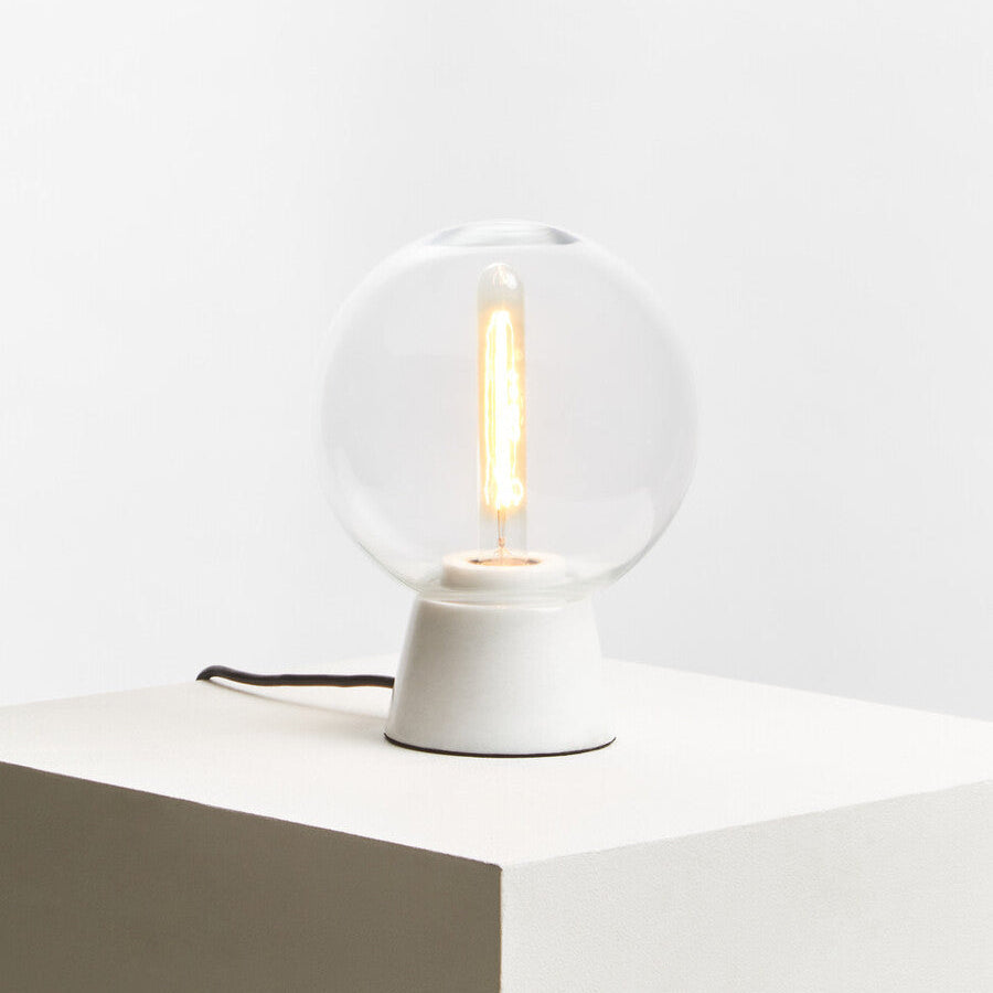 Lamonte Globe Lamp with White Marble Base
