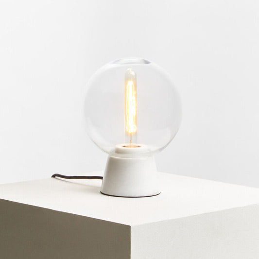 Lamonte Globe Lamp with White Marble Base