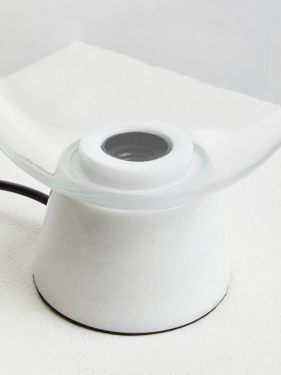 Lamonte Globe Lamp with White Marble Base