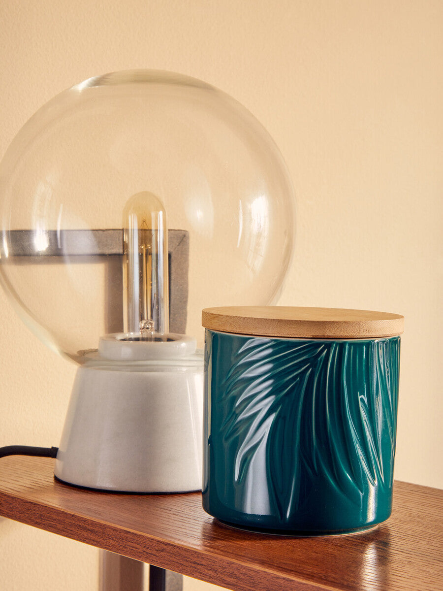 Lamonte Globe Lamp with White Marble Base