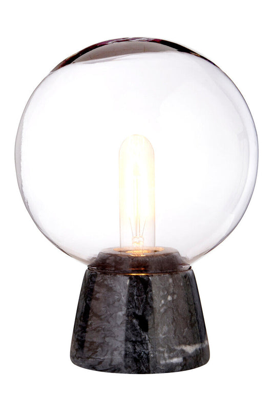 Lamonte Globe Lamp with Black Marble Base