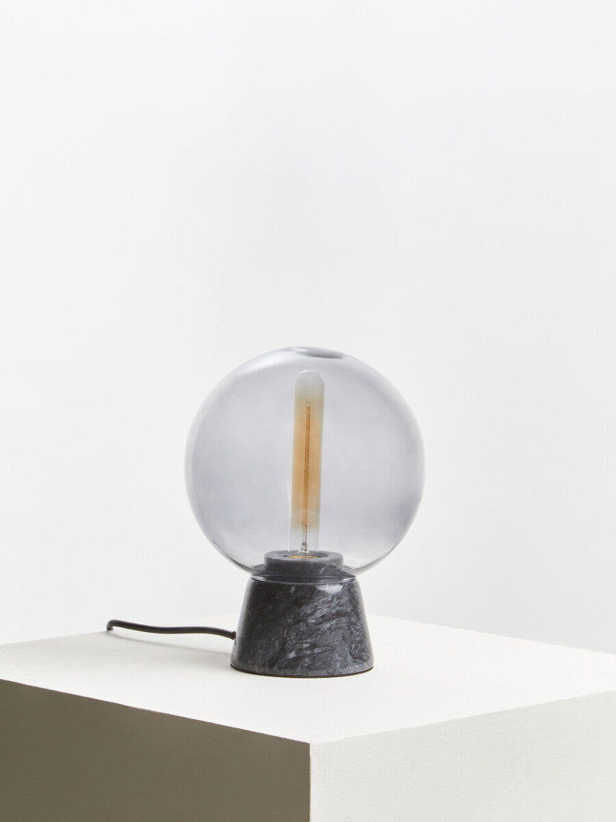 Lamonte Globe Lamp with Black Marble Base