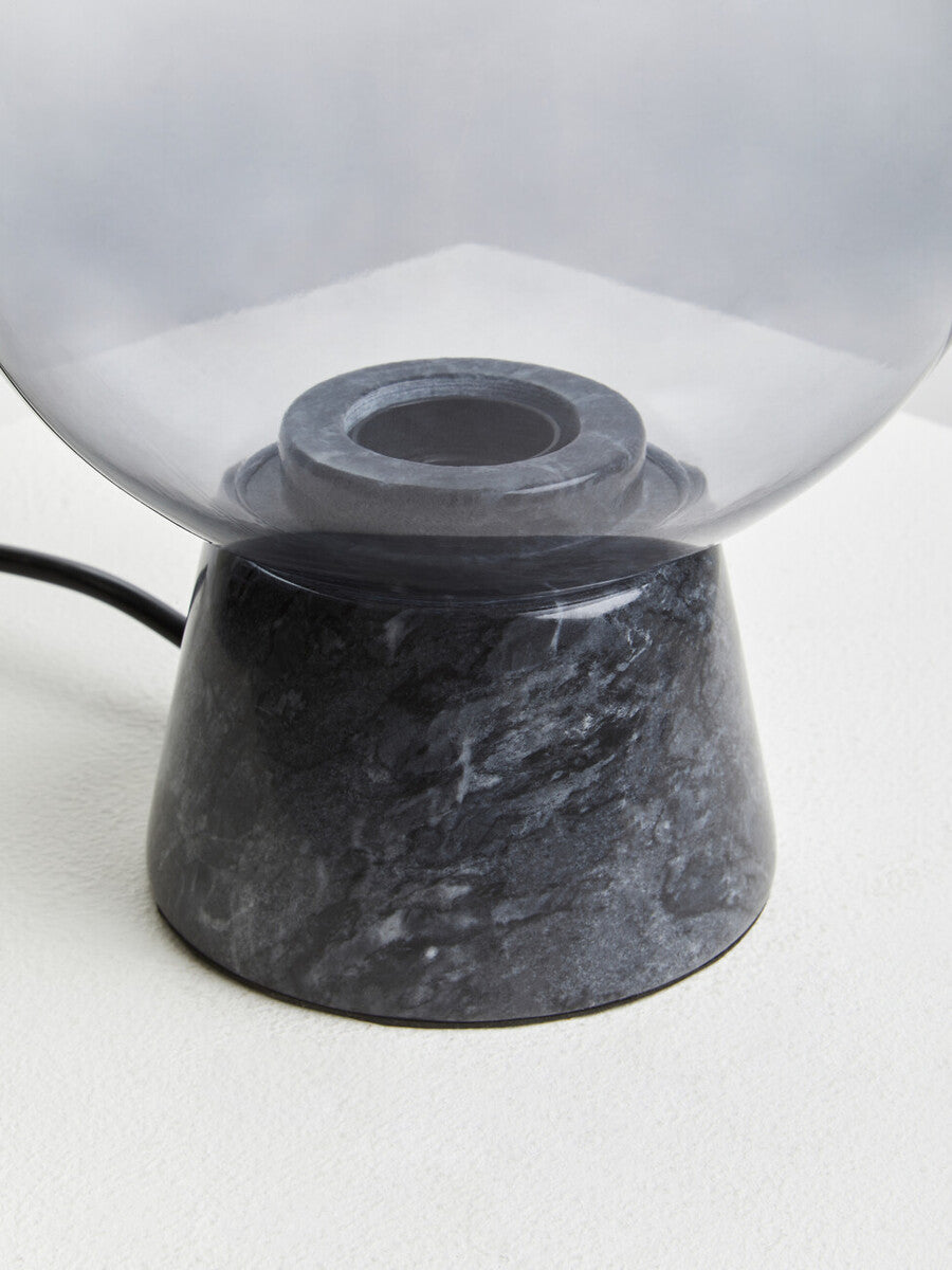 Lamonte Globe Lamp with Black Marble Base