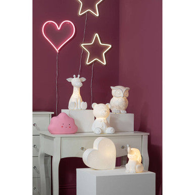 Neon Star White Light