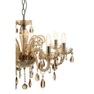 Morano 8 Bulb Champagne Glass Chandelier