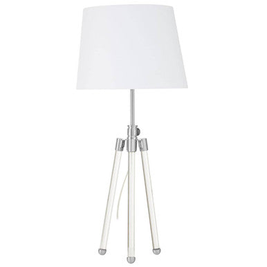 Nickel Finish Tripod Table Lamp | Halia