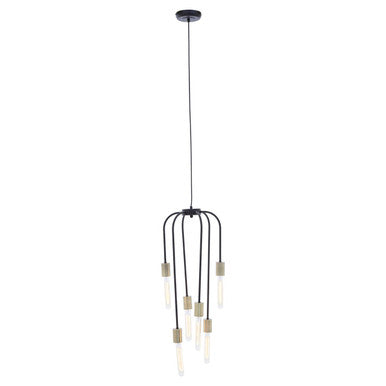 6 Bulb Black Pendant Light | Lagona