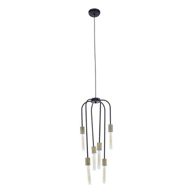 6 Bulb Black Pendant Light | Lagona