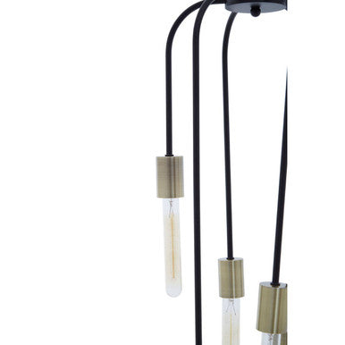 6 Bulb Black Pendant Light | Lagona