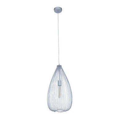 Lavis Teardrop Silver Pendant Light