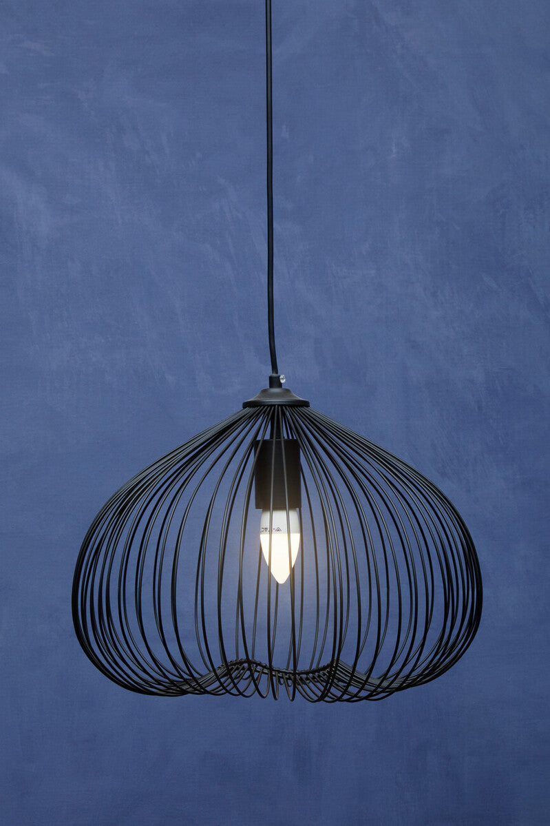 Lavis Black Finish Pendant Light