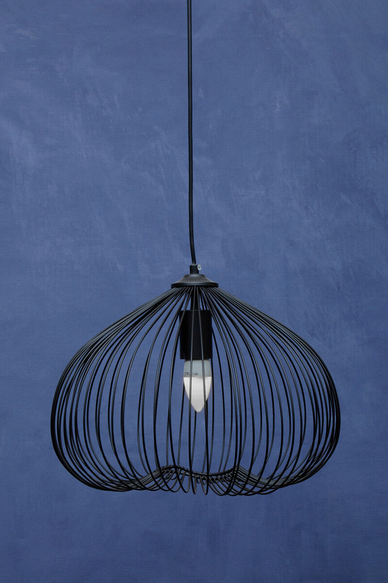 Lavis Black Finish Pendant Light