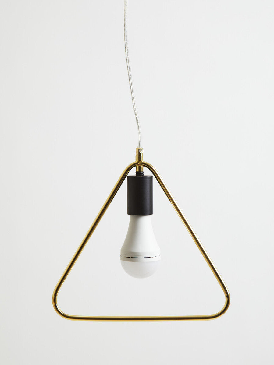 Gold Triangle Pendant Light | Lavis