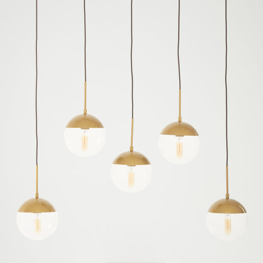 Gold Finish Glass Shades Pendant Light | Revive