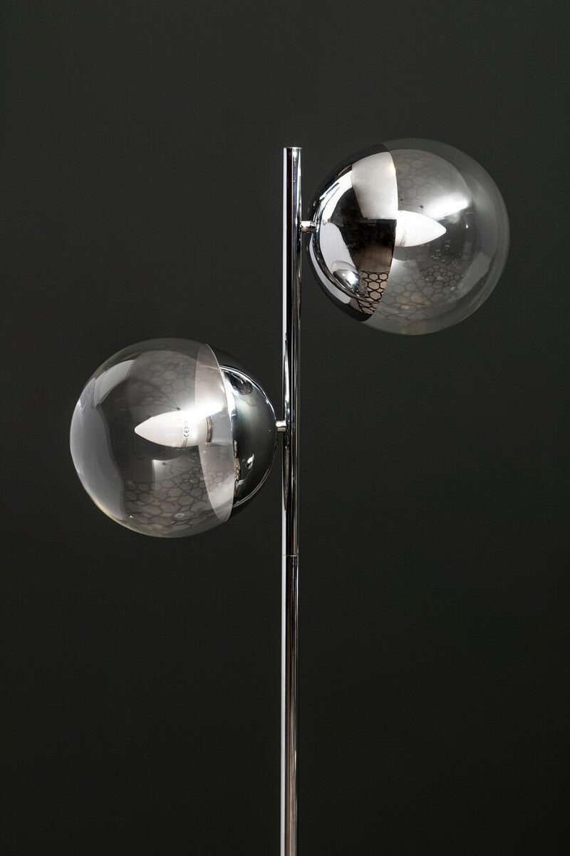Chrome Finish 2 Light Floor Lamp | Revive