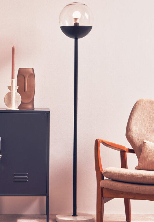 Black Finish Metal Floor Lamp | Revive