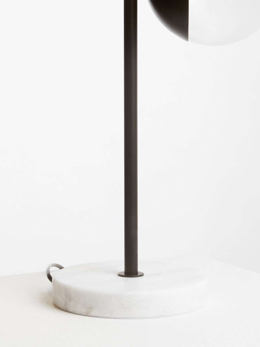 Revive Black Finish Metal 2 Light Table Lamp