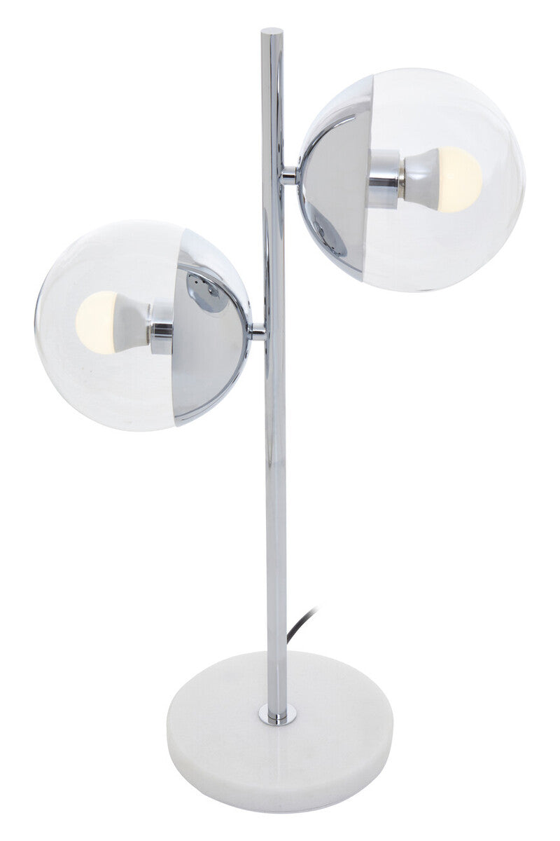 Revive Chrome Finish Two Shade Table Lamp