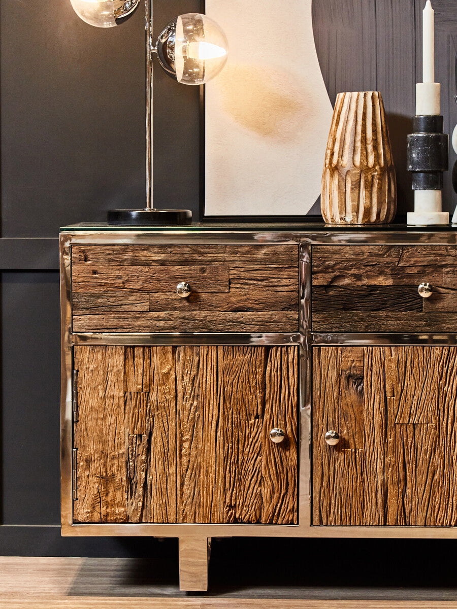 Revive Chrome Finish Two Shade Table Lamp