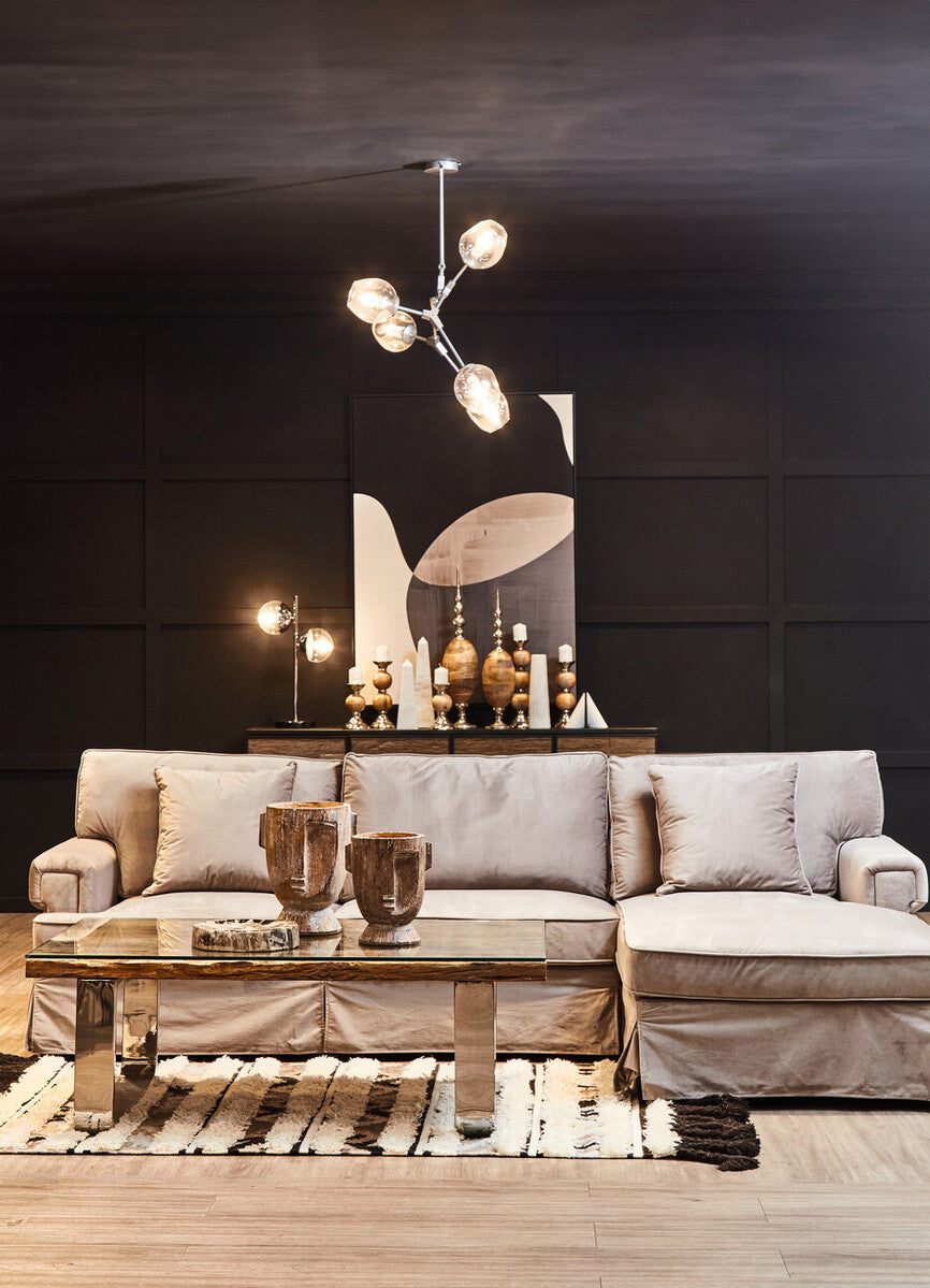 Revive Chrome Finish Two Shade Table Lamp