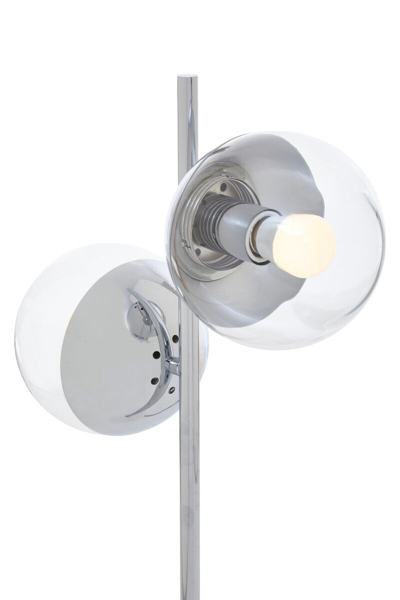 Revive Chrome Finish Two Shade Table Lamp