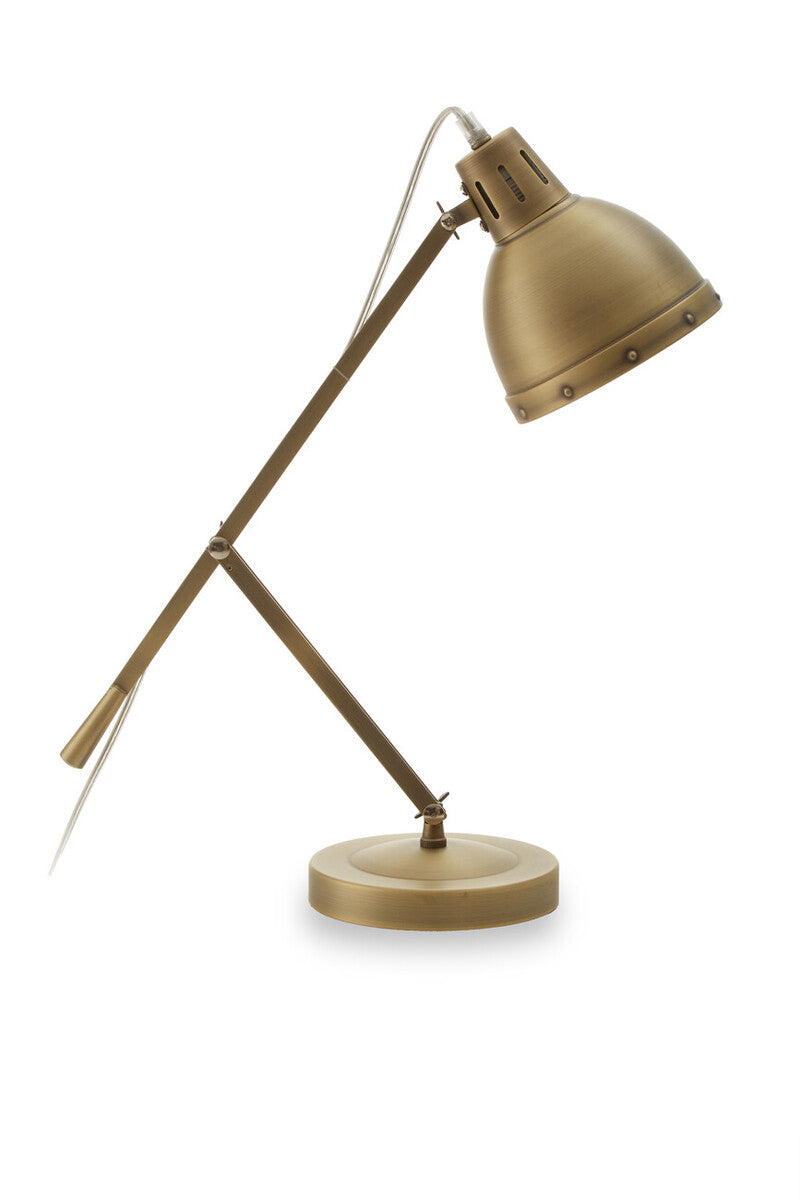 Jasper Adjustable Desk Lamp in Brass Finish