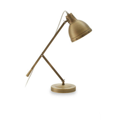Jasper Adjustable Desk Lamp in Brass Finish