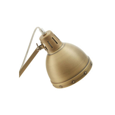 Jasper Adjustable Desk Lamp in Brass Finish