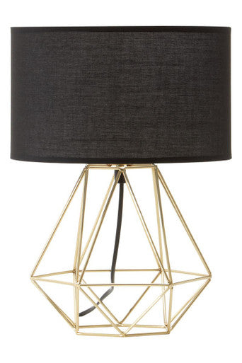 Wyra Black And Gold Finish Table Lamp