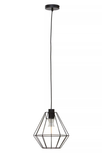 Wyra Black Cage Pendant Light