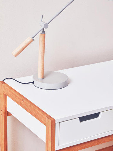 Stockholm Matte Grey Table Lamp